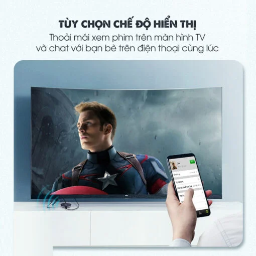 Ugreen 10944 4K Màu Đen Bộ kết nối HDMI không dây hổ trợ băng tần kép 2.4G và 5G có kèm dây HDMI + dây nguồn USB-C CM242 — ảnh 7