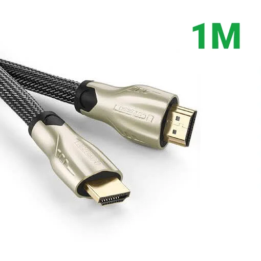 Ugreen 11189 1M màu Đen Cáp tín hiệu HDMI vỏ bọc lưới cao cấp HD102