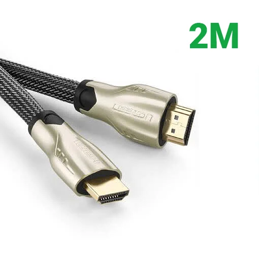 Ugreen 11191 2M màu Đen Cáp tín hiệu HDMI vỏ bọc lưới cao cấp HD102