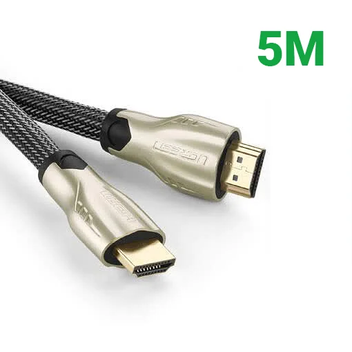 Ugreen 11193 5M màu Đen Cáp tín hiệu HDMI vỏ bọc lưới cao cấp HD102