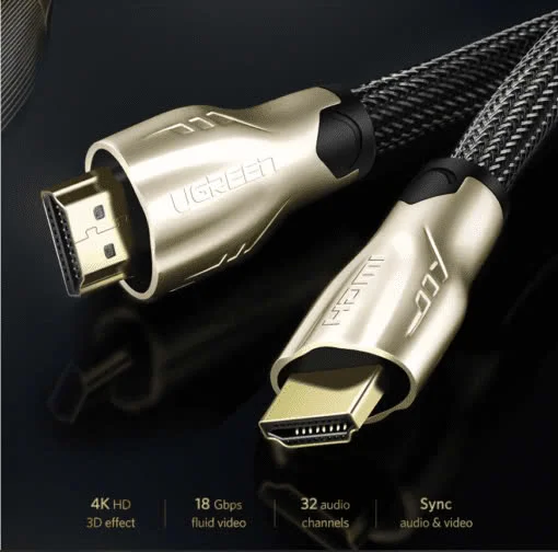 Ugreen 11195 10M màu Đen Cáp tín hiệu HDMI vỏ bọc lưới cao cấp HD102 — ảnh 2