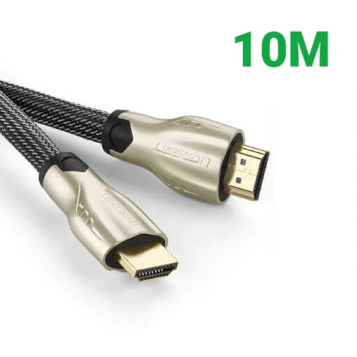 Ugreen 11195 10M màu Đen Cáp tín hiệu HDMI vỏ bọc lưới cao cấp HD102