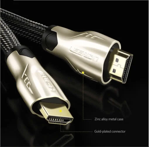 Ugreen 11196 12M màu Đen Cáp tín hiệu HDMI vỏ bọc lưới cao cấp HD102 — ảnh 3