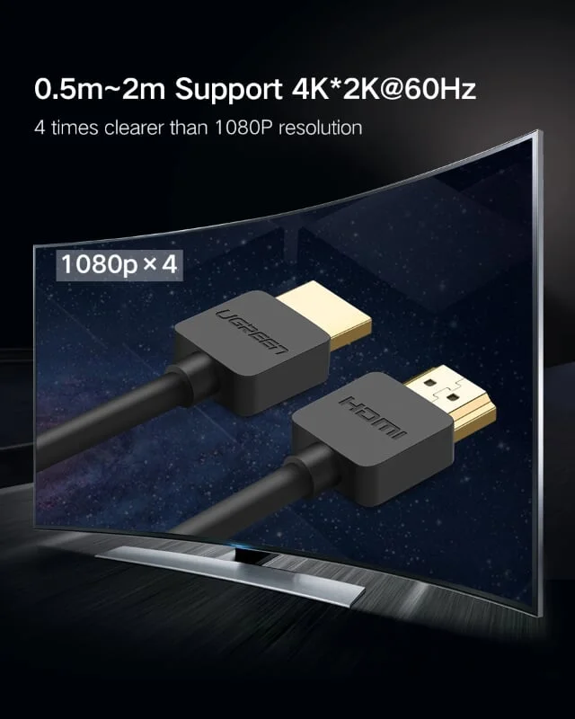 Ugreen 11198 1.5M màu Đen Cáp tín hiệu HDMI chuẩn 2.0 hỗ trợ phân giải 4K 2K HD121 — ảnh 6