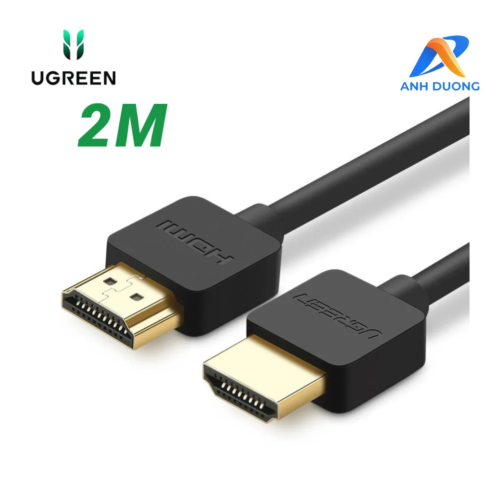 Ugreen 11199 2M màu Đen Cáp tín hiệu HDMI chuẩn 2.0 hỗ trợ phân giải 4K 2K HD121