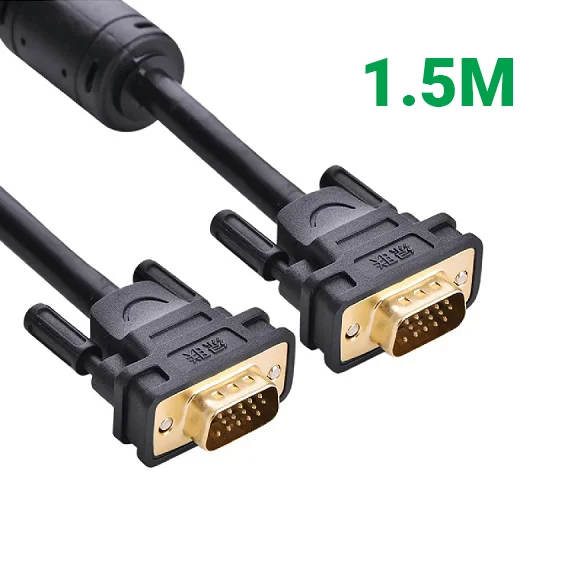Ugreen 11630 1.5M màu Đen Cáp tín hiệu 2 đầu VGA VG101