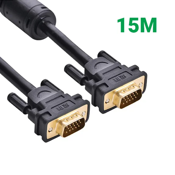 Ugreen 11634 15M màu Đen Cáp tín hiệu 2 đầu VGA VG101