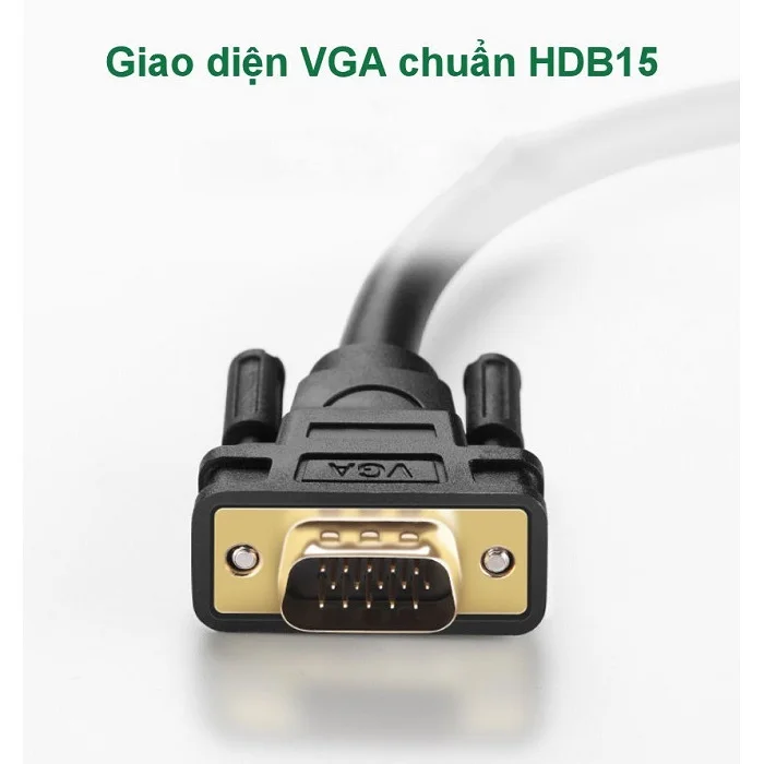 Ugreen 11635 20M màu Đen Cáp tín hiệu 2 đầu VGA VG101 — ảnh 9