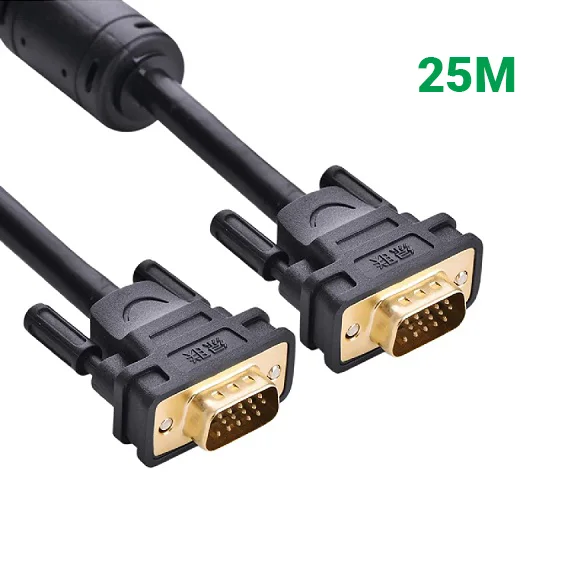 Ugreen 11639 25M màu Đen Cáp tín hiệu 2 đầu VGA VG101