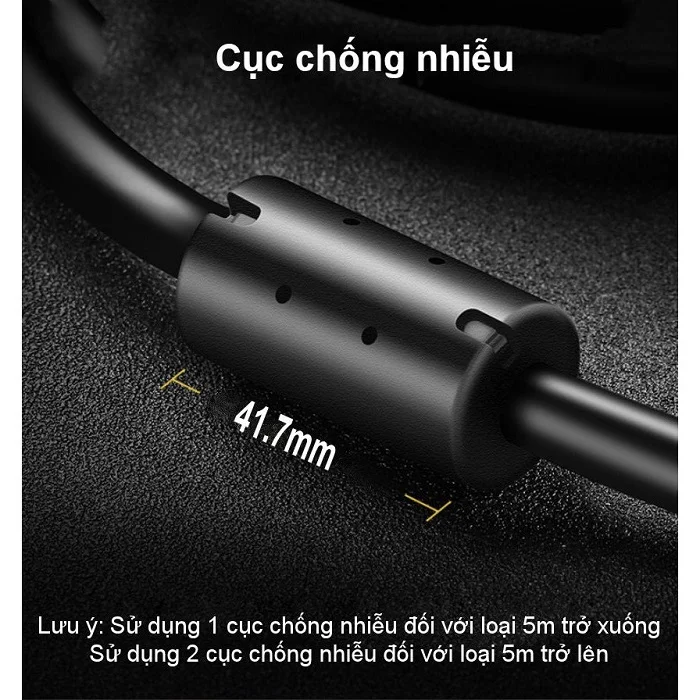 Ugreen 11640 8M màu Đen Cáp tín hiệu 2 đầu VGA VG101 — ảnh 5