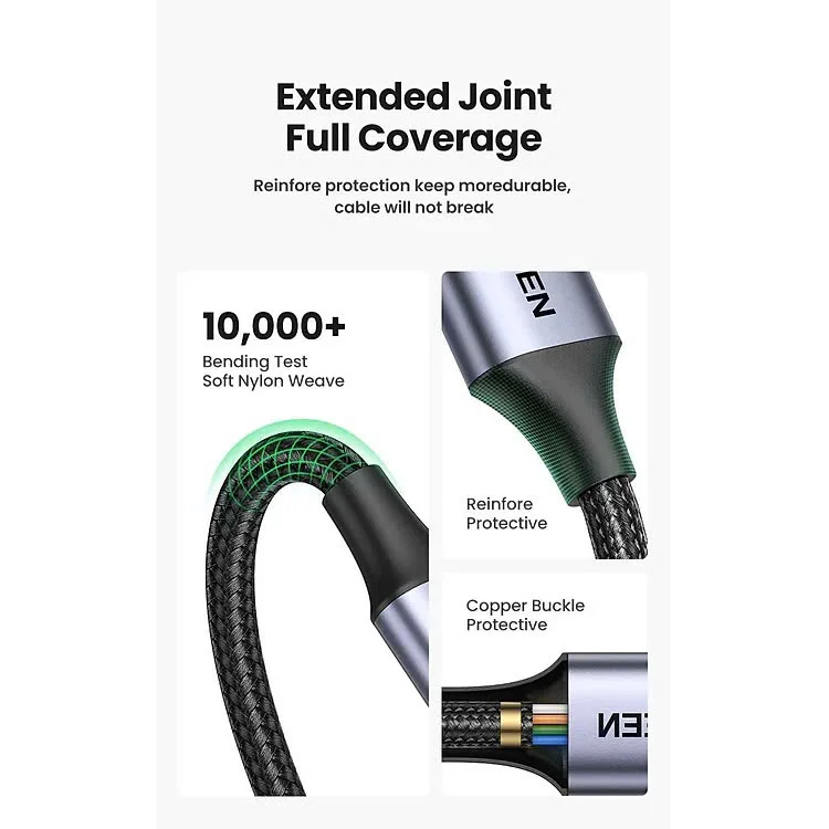 Ugreen 15231 0.5M USB type C sang Micro B Màu Xám Cáp chuyển US565 — ảnh 4