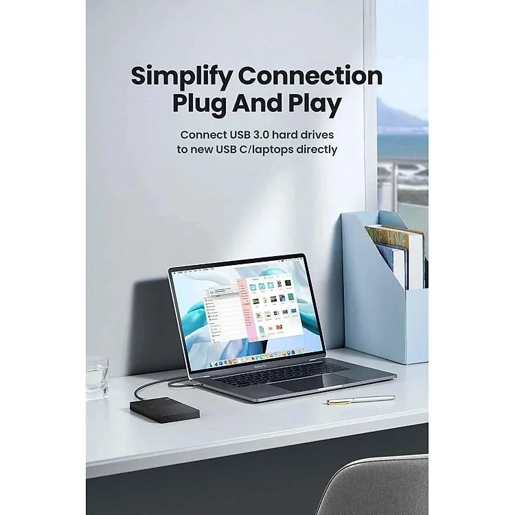 Ugreen 15231 0.5M USB type C sang Micro B Màu Xám Cáp chuyển US565