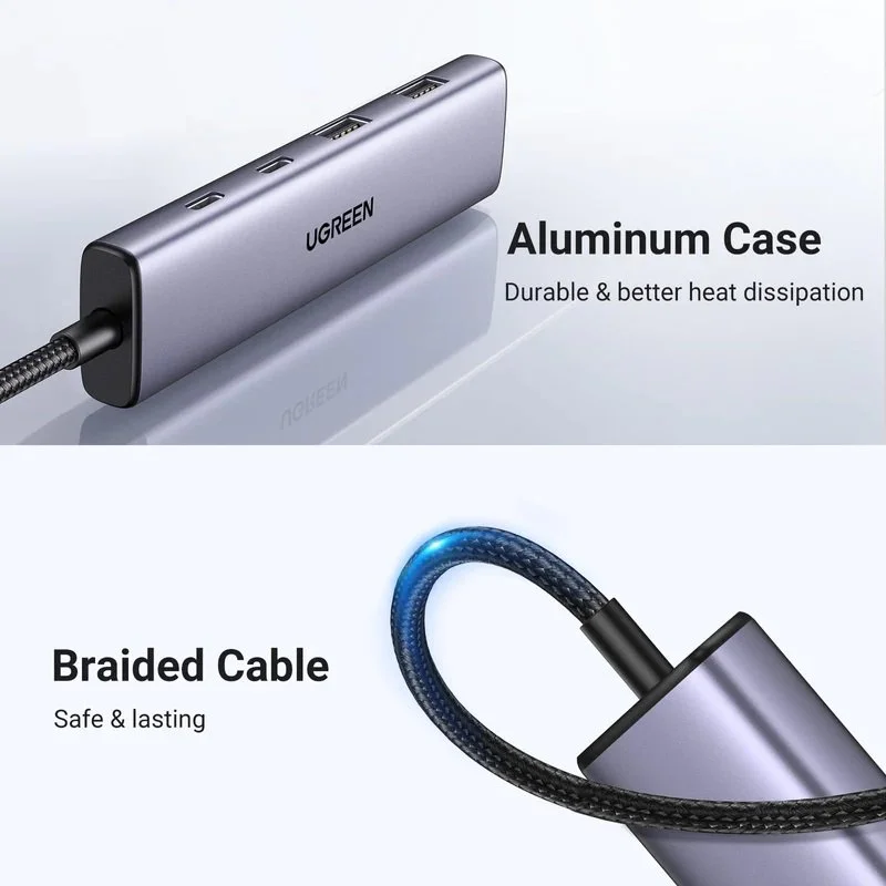 Ugreen 15395 Hub type C 2 cổng USB-A 3.0 và 2 cổng USB-C — ảnh 2