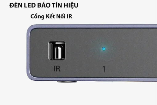 Ugreen 15604 8K60Hz v2.1 hdmi 3 vào 1 ra có kèm remote hỗ trợ độ phân giải cao 4K120Hz có cáp nguồn USB-A to C dài 1.5M Bộ gộp HDMI CM624