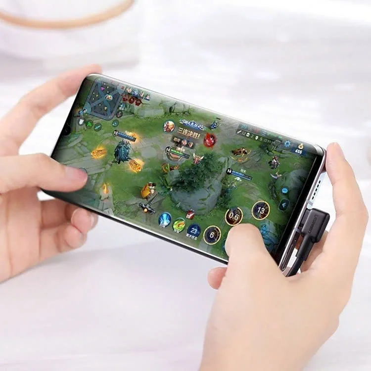 Ugreen 20104 2m 5A bẻ góc 90 độ cáp Sạc nhanh 3.0 USB A ra Type C US307 — ảnh 11