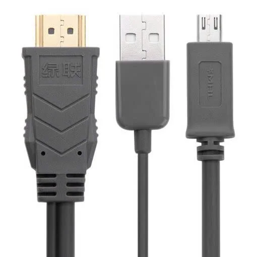 Ugreen 20139 2M màu đen CáP tín hiệu Mhl Micro 11Pin sang Hdmi MH102