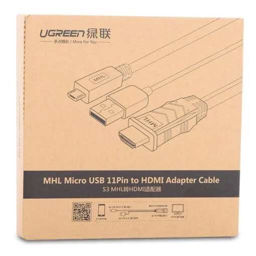 Ugreen 20139 2M màu đen CáP tín hiệu Mhl Micro 11Pin sang Hdmi MH102 — ảnh 5