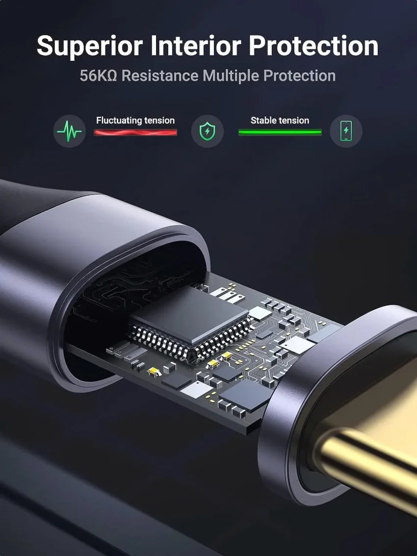 Ugreen 20287 1M màu đen Cáp sạc nhanh, truyền dữ liệu USB 3.0 sang USB-C US187