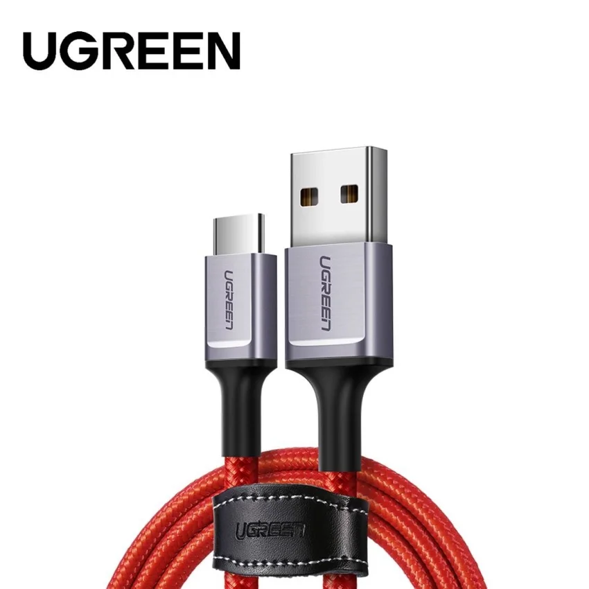 Ugreen 20527 1M 6A Màu Đỏ Cáp sạc, Truyền dữ liệu USB 2.0 sang USB-C US505 — ảnh 2