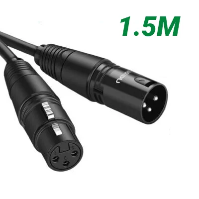 Ugreen 20709 1.5M Màu Đen Cáp nối dài Microphone canon âm thanh AV130