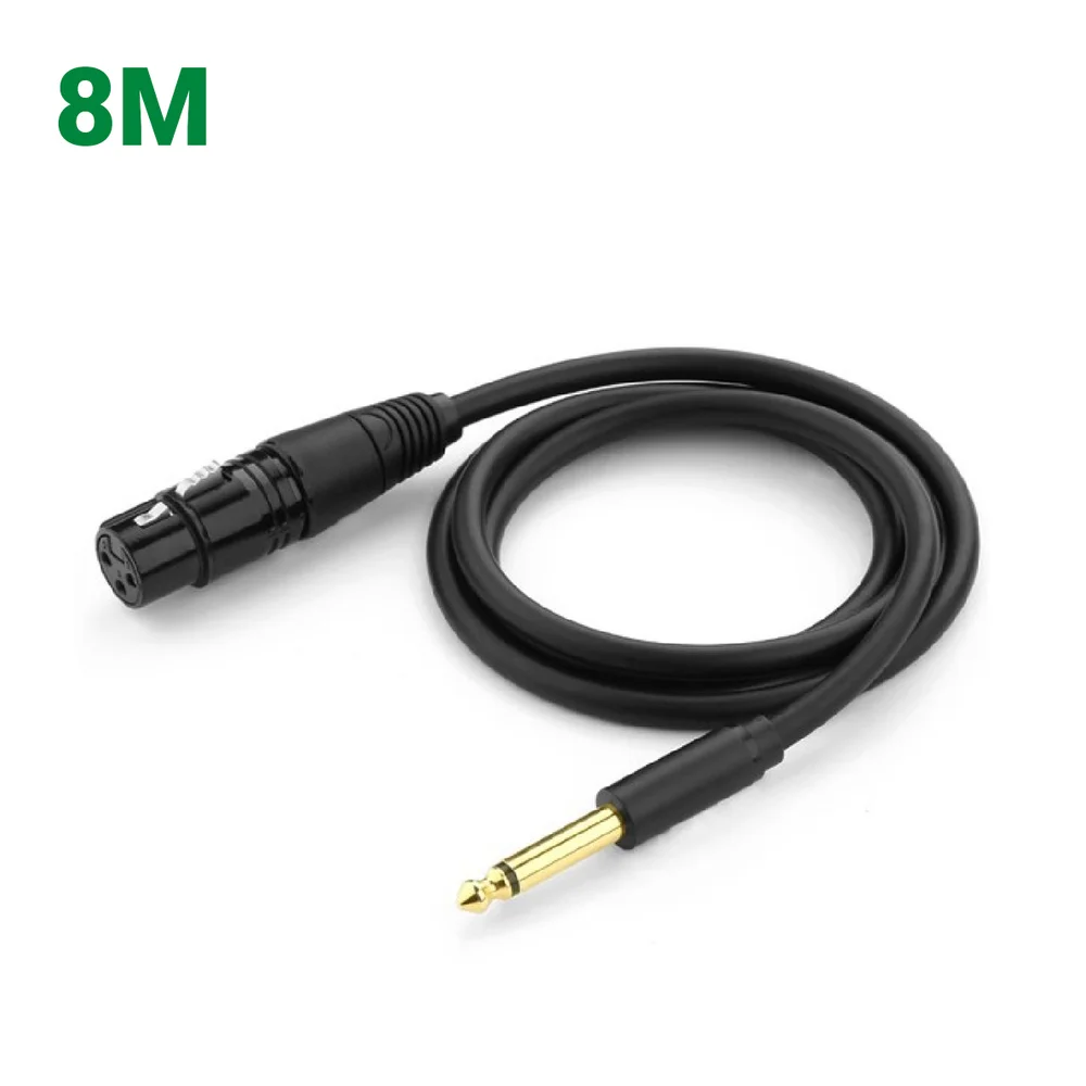 Ugreen 20722 8M màu Đen Cáp âm thanh 6.5mm sang cannon âm AV131