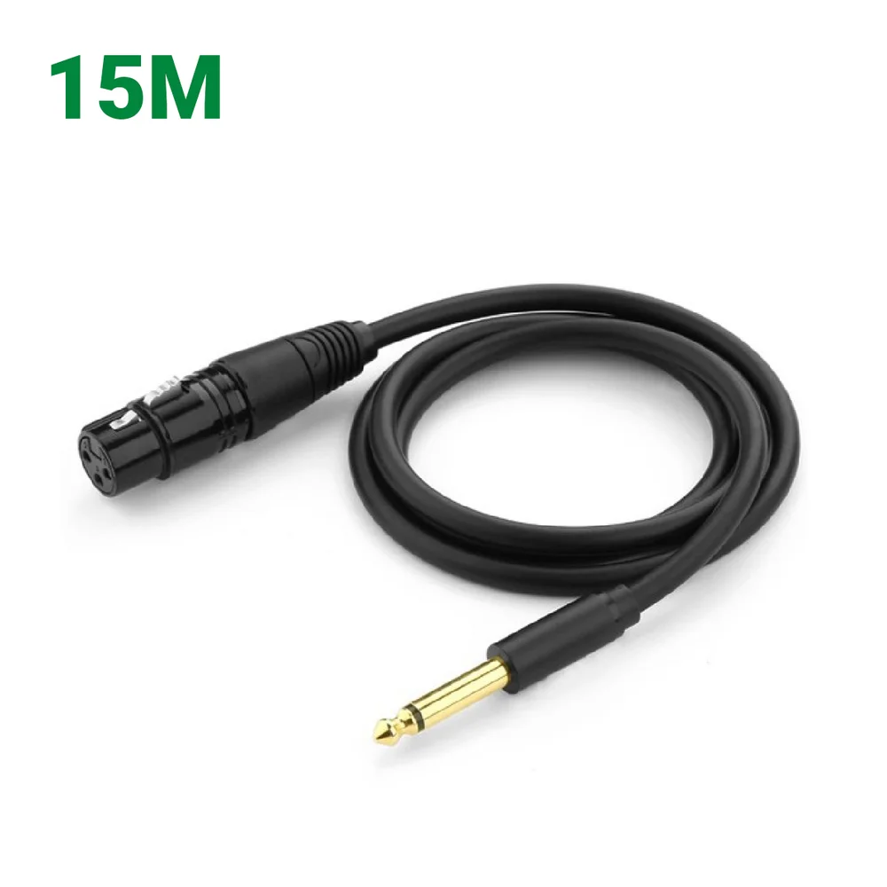 Ugreen 20725 15M màu Đen Cáp âm thanh 6.5mm sang cannon âm AV131