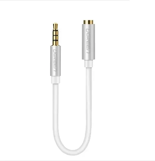 Ugreen 20850 20CM màu Bạc Cáp âm thanh 3.5mm nối dài AV136 — ảnh 2
