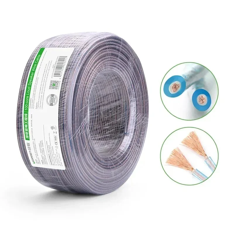 Ugreen 20852 100M Màu Đen Cáp âm thanh loa 150 tim AV137 — ảnh 9
