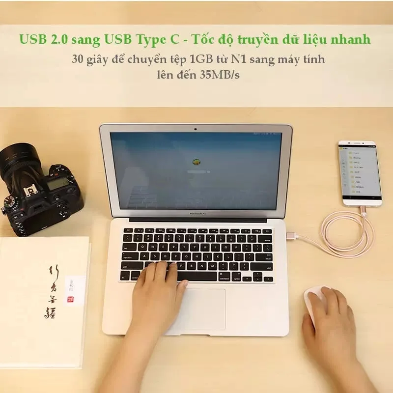 Ugreen 20869 3M màu Hồng Dây USB 2.0 sang Type-C đầu nhôm dây bọc vinyl US174 — ảnh 4