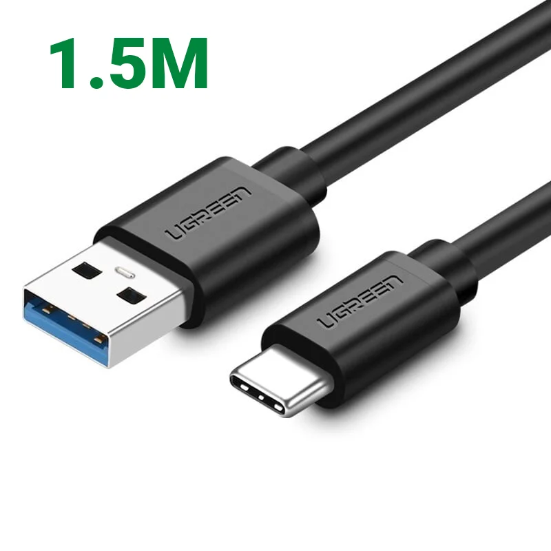 Ugreen 20883 1.5M màu Đen Dây USB 3.0 sang USB-C US184