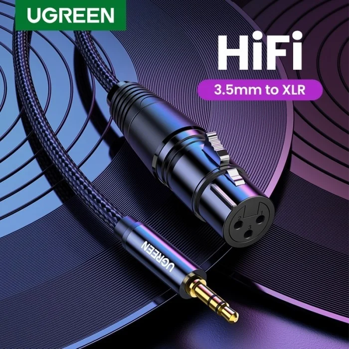 Ugreen 25240 5M Màu đen Cáp âm thanh 3.5 sang Xlr AV182 — ảnh 2