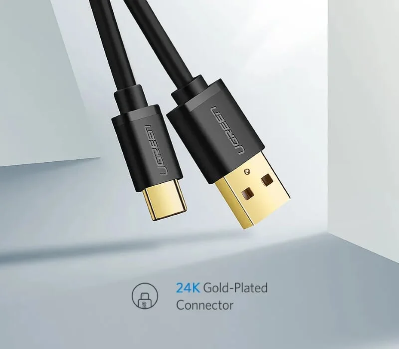 Ugreen 30160 1.5M màu đen Dây USB 2.0 sang Type-C truyền dữ liệu và sạc US141 — ảnh 7