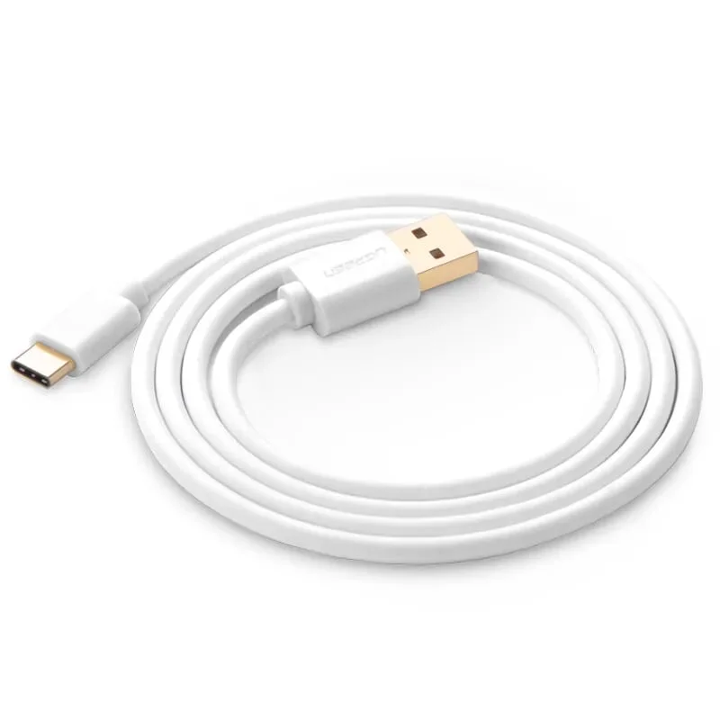 Ugreen 30165 1M màu Trắng Dây USB 2.0 sang Type-C truyền dữ liệu và sạc US141