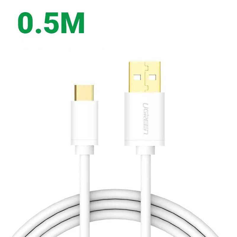 Ugreen 30164 0.5M màu Trắng Dây USB 2.0 sang Type-C truyền dữ liệu và sạc US141