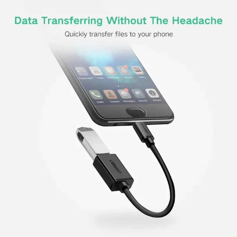 Ugreen 30175 13CM màu Đen Dây USB Type-C sang USB 2.0 US154 — ảnh 11