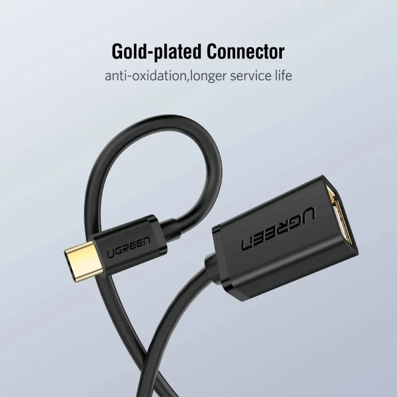 Ugreen 30175 13CM màu Đen Dây USB Type-C sang USB 2.0 US154 — ảnh 10