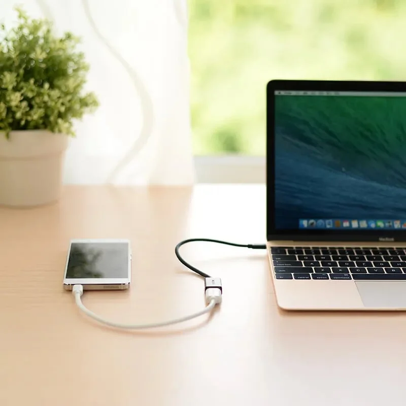 Ugreen 30176 13CM màu trắng Dây USB Type-C sang USB 2.0 US154 — ảnh 9