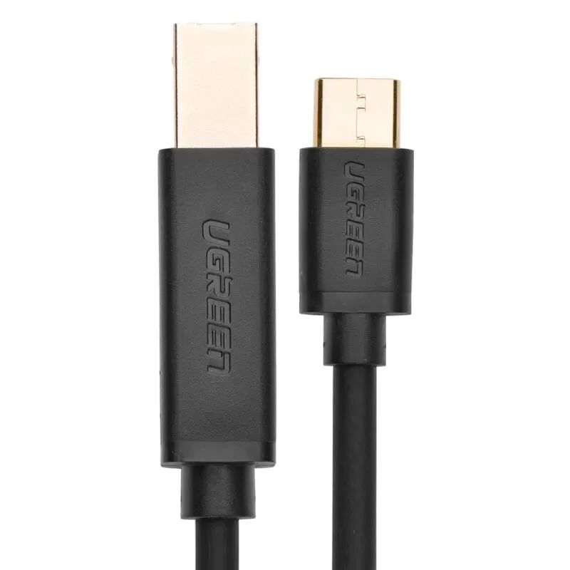 Ugreen 30180 1.5M màu đen dây USB Type-C sang USB 2.0 đầu mạ vàng US152 — ảnh 2