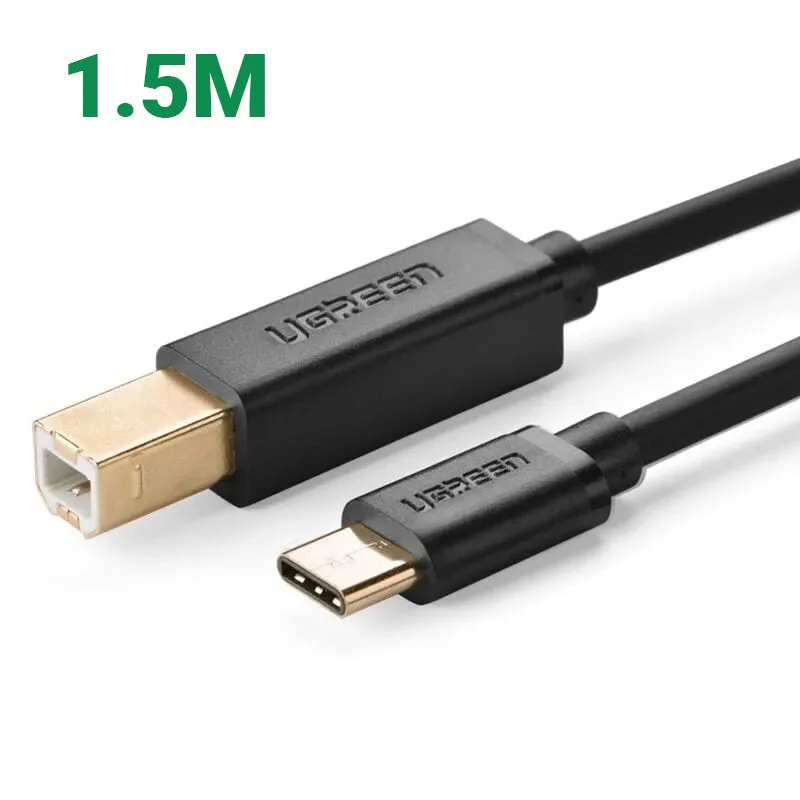 Ugreen 30180 1.5M màu đen dây USB Type-C sang USB 2.0 đầu mạ vàng US152