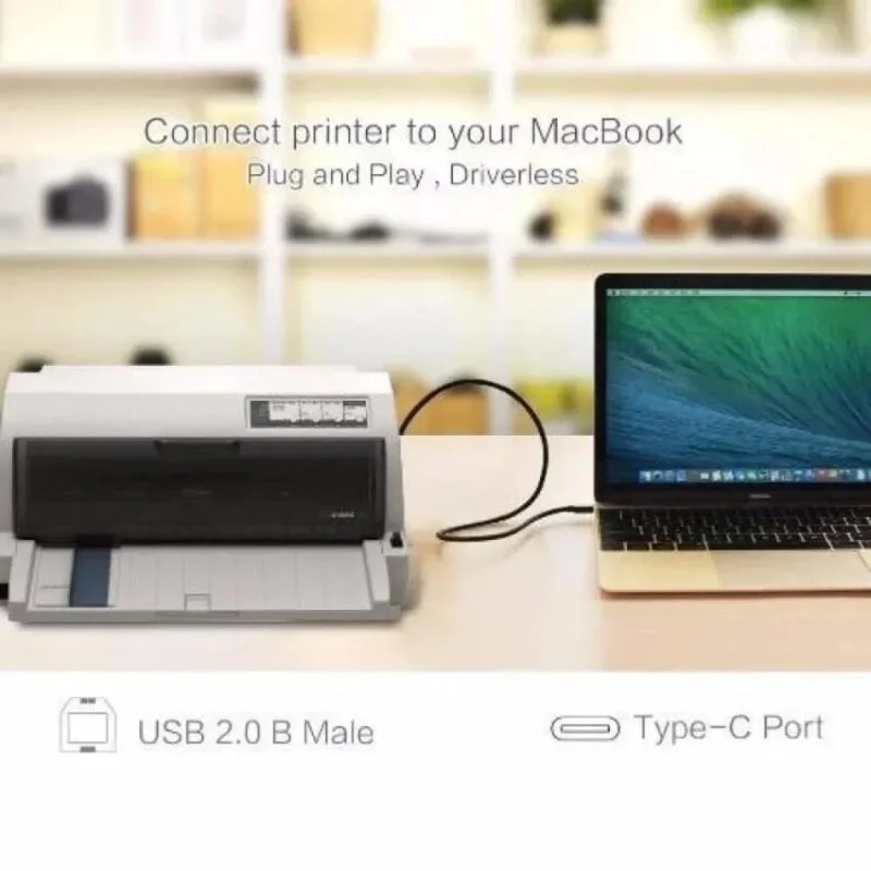Ugreen 30182 3M màu đen dây USB Type-C sang USB 2.0 đầu mạ vàng US152 — ảnh 4