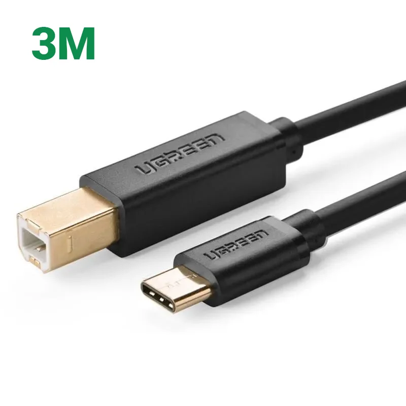 Ugreen 30182 3M màu đen dây USB Type-C sang USB 2.0 đầu mạ vàng US152