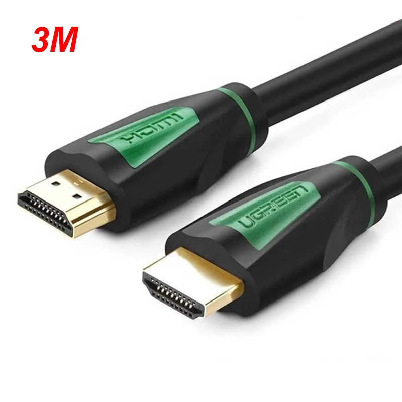 Ugreen 30192 3M màu Đen Cáp tín hiệu HDMI chuẩn 1.4 hỗ trợ phân giải 4K * 2K HD116
