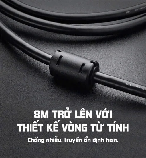 Ugreen 30194 8M màu Đen Cáp tín hiệu HDMI chuẩn 1.4 hỗ trợ phân giải 4K * 2K HD116 — ảnh 10