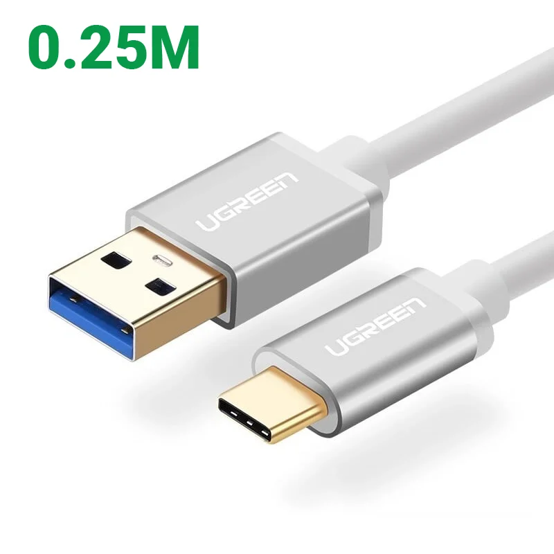 Ugreen 30464 0.25M màu Trắng Cáp USB TypeC sang USB 3.0 cao cấp US187