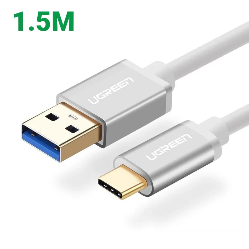 Ugreen 30467 1.5M màu Trắng Cáp USB TypeC sang USB 3.0 cao cấp US187