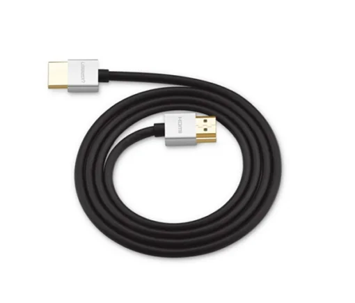 Ugreen 30475 0.5M màu Bạc Cáp tín hiệu HDMI chuẩn 2.0 sợi siêu nhỏ cao cấp HD117
