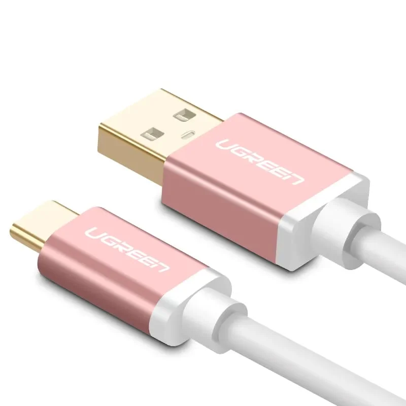 Ugreen 30538 1M màu Hồng Cáp USB TypeC sang USB 3.0 cao cấp US187