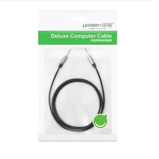 Ugreen 30551 0.5M màu Đen Cáp âm thanh 2 đầu 3.5mm dương mạ vàng AV139