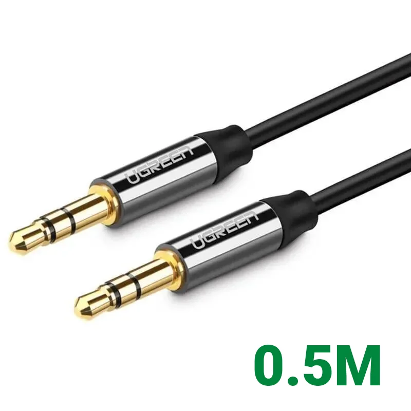 Ugreen 30551 0.5M màu Đen Cáp âm thanh 2 đầu 3.5mm dương mạ vàng AV139 — ảnh 1