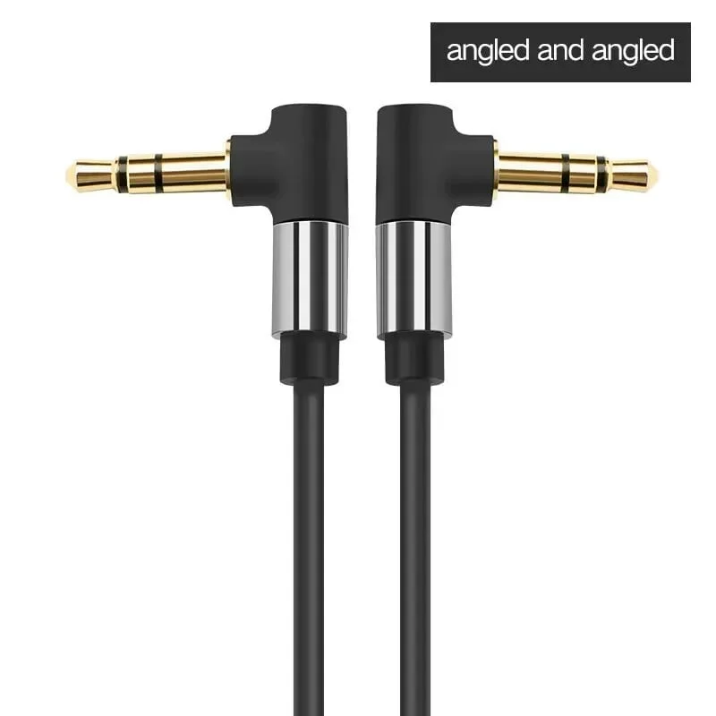 Ugreen 30558 1.5M màu Đen Cáp âm thanh 2 đầu 3.5mm dương 2 đầu vuông góc mạ vàng AV139 — ảnh 2
